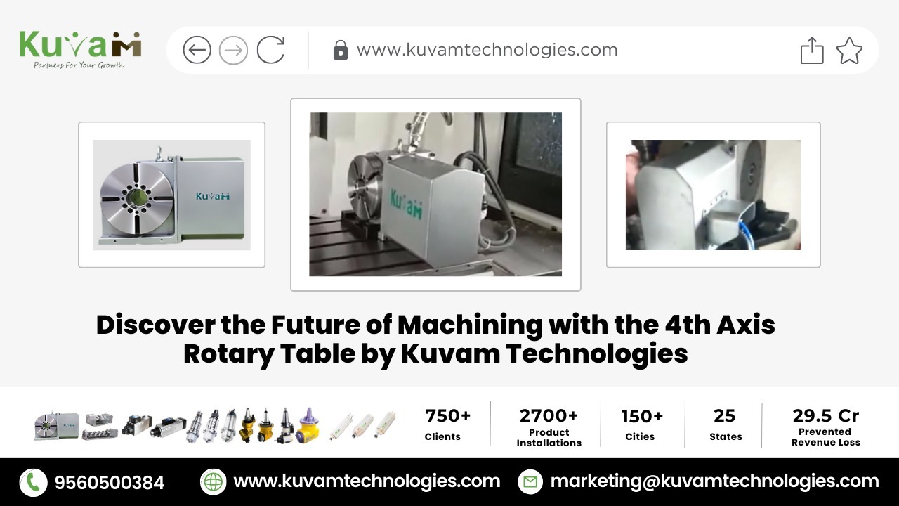 Discover the Future of Machining with the 4th Axis Rotary Table by Kuvam Technologies