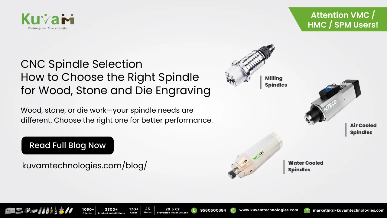How to Select the Right CNC Spindle: Key Differences for Woodworking, Stone Carving, and Die Engraving