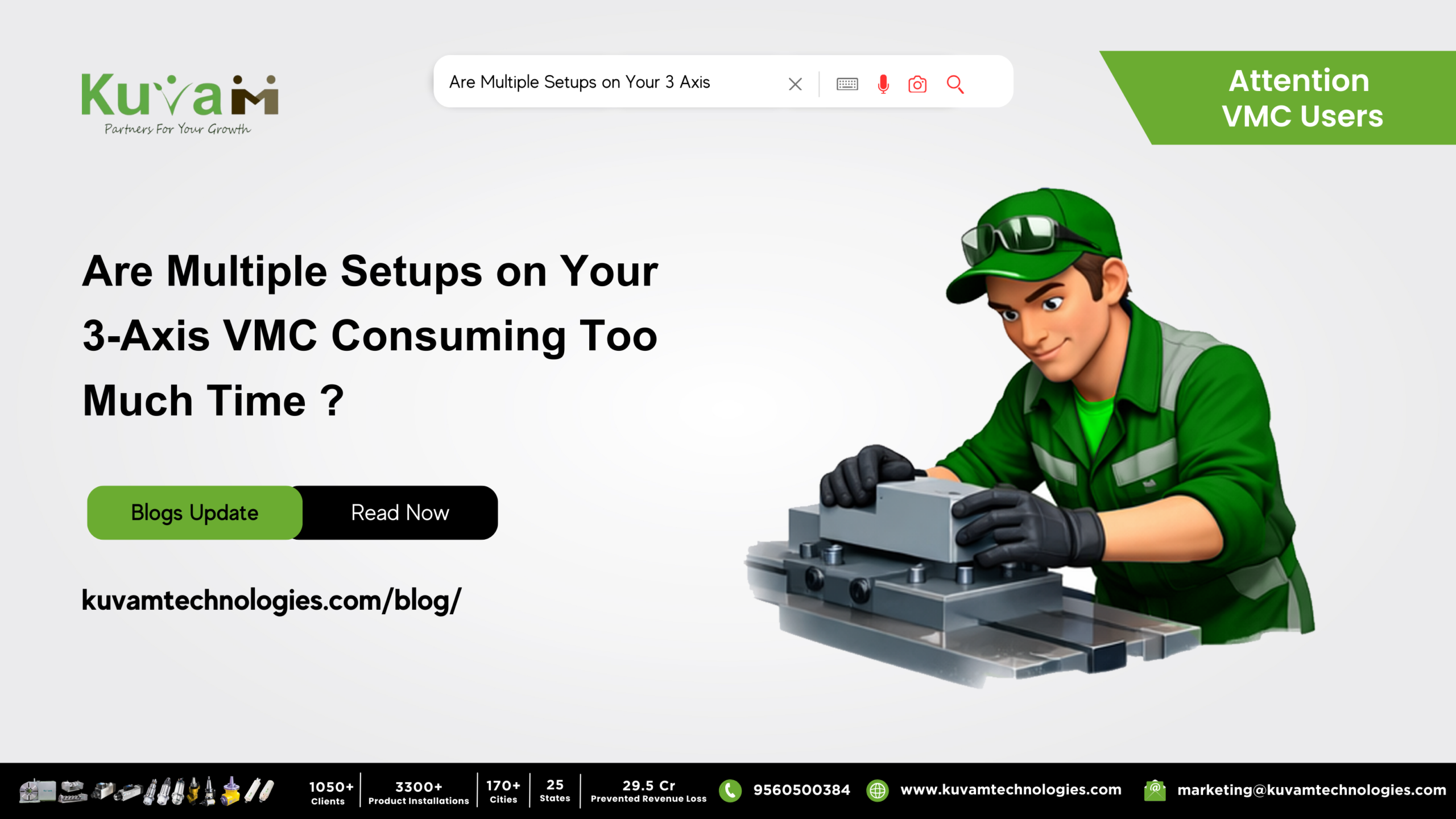 Are Multiple Setups on Your 3-Axis VMC Consuming Too Much Machining and Operator Time ?