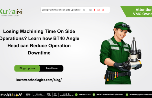 Losing Machining Time On Side Operations? Learn how BT40 Angle Head can Reduce Operation Downtime