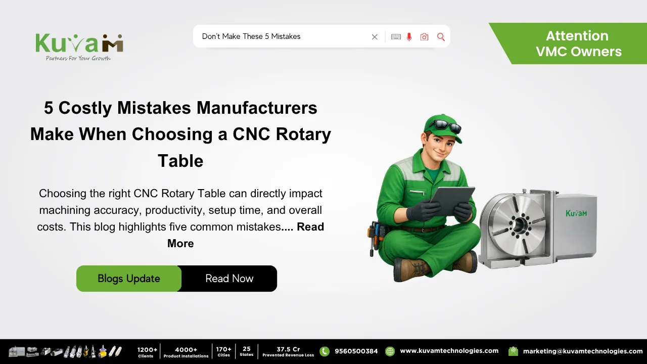 5 Mistakes Manufacturers Make When Choosing a CNC Rotary Table