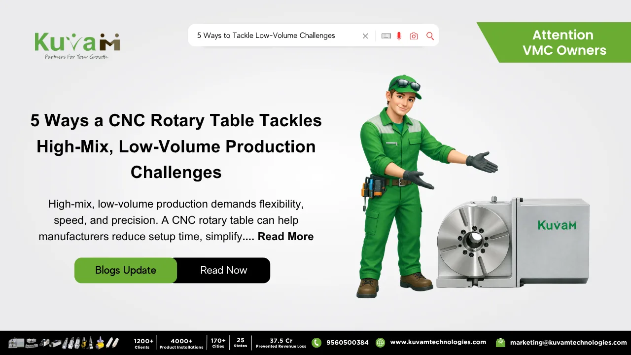 5 Ways a CNC Rotary Table Solves the High-Mix, Low-Volume Production Headache