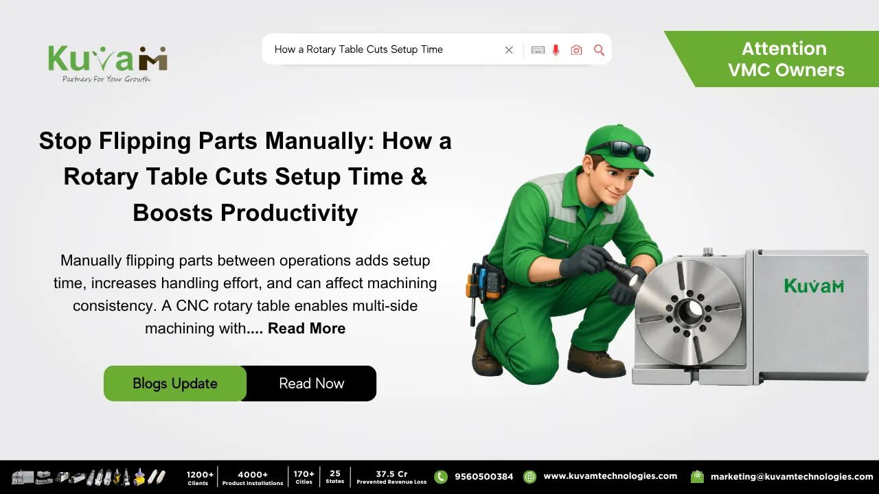 Why Manually Flipping Parts Is Costly And How a Rotary Table Fixes It