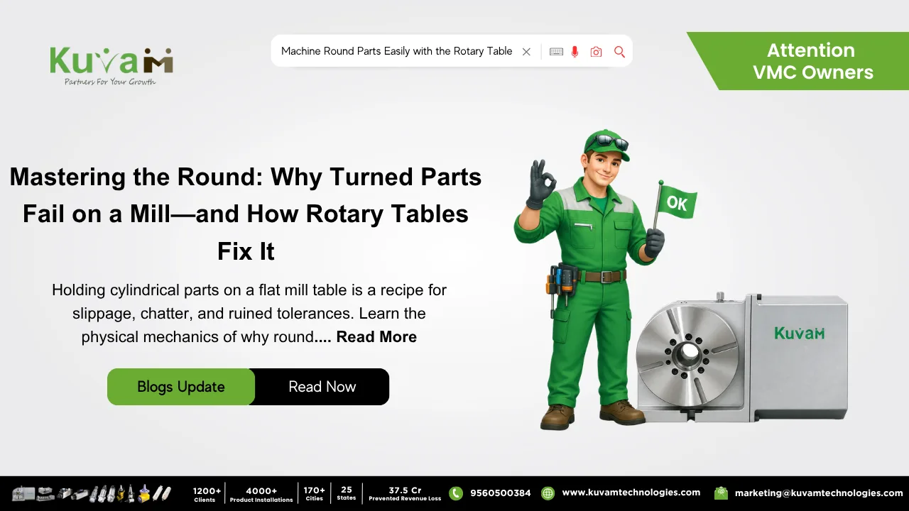 Why the Rotary Table is the Best Solution for Holding Round Parts on a Mill