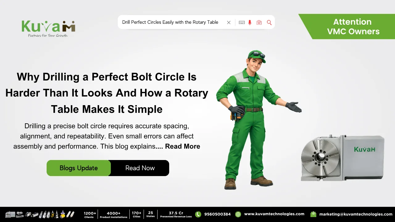 How a Rotary Table Makes It Simple to Drill a Perfect Bolt Circle