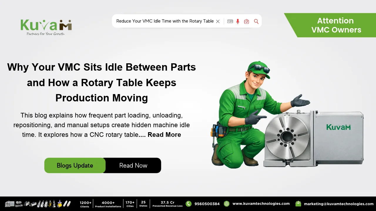How a Rotary Table Prevents Your Machine from Sitting Idle Between Small Parts