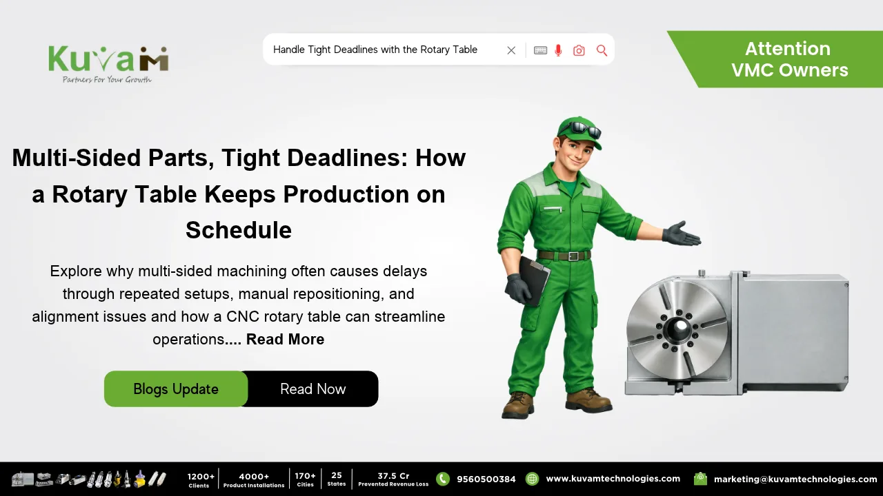 How a Rotary Table Prevents Multi-Sided Parts from Blowing Your Delivery Deadlines and Gets You Back on Schedule