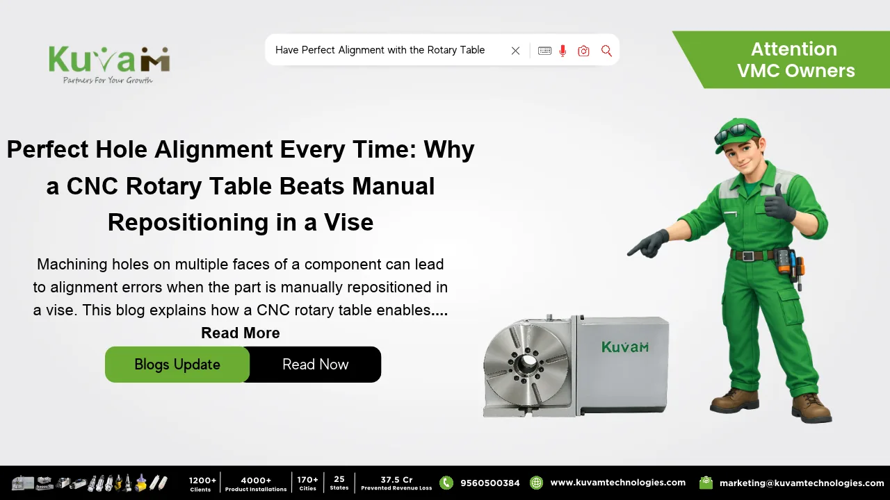 How a Rotary Table Beats Manual Flipping and Why There Are 2 Holes, One Part, But No Meeting Point.